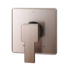 ACABAMENTO MONOCOMANDO PARA CHUVEIRO E DUCHA HIGIENICA BASE DE EDGE COBRE ESCOVADO