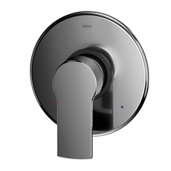 ACABAMENTO MONOCOMANDO PARA CHUVEIRO E DUCHA HIGIENICA DE ARGON GRAFITE POLIDO
